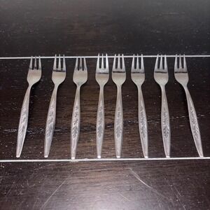 REF2 Stainless Steel by Regent Sheffield Cocktail Forks JAPAN | Set of 8 | MCM